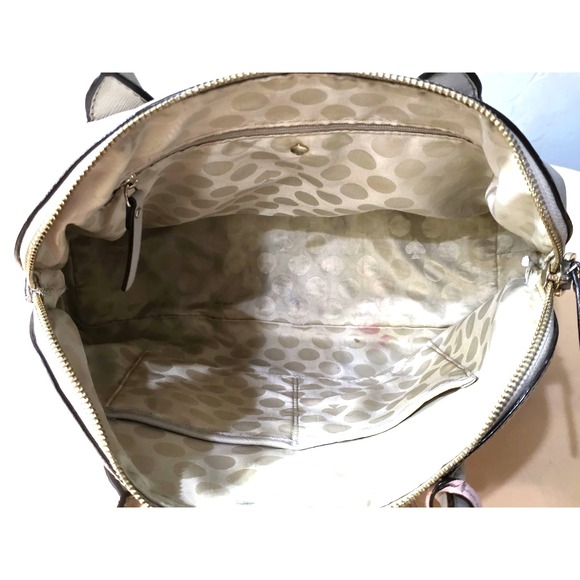 Kate Spade New York Cameron Street Racing Striped Margot Handbag Gray, Pink - Picture 5 of 11